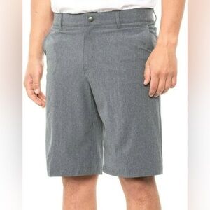 Adidas Golf Shorts Mens Dark Gray Heather Ultimate 365 Stretch Sz 38 UPF 50